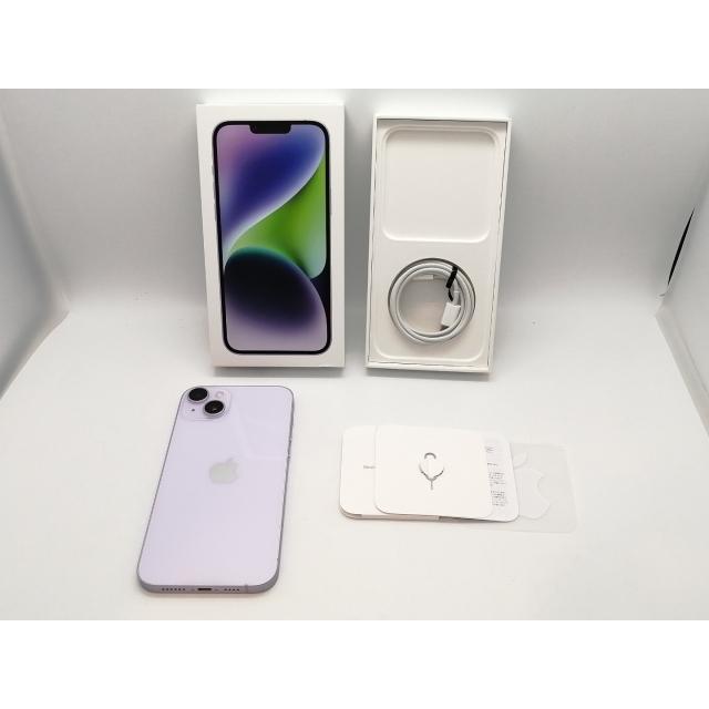 【中古】Apple docomo 【SIMフリー】 iPhone 14 Plus 256GB パープル MQ4M3J/A【高崎モントレー】保証期間１ヶ月【ランクA】の画像