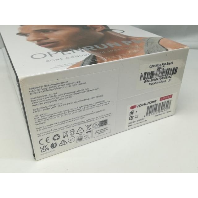 未使用】Shokz OpenRun Pro SKZ-EP-000007 [ブラック]【札幌】保証期間
