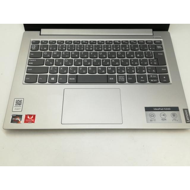 中古】Lenovo IdeaPad S340 81NB002AJP プラチナグレー【R3 3200U 4G