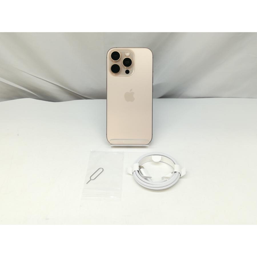 【中古】Apple au 【SIMフリー】 iPhone 16 Pro 128GB デザートチタニウム MYMX3J/A【仙台イービーンズ】保証期間１ヶ月【ランクA】の画像