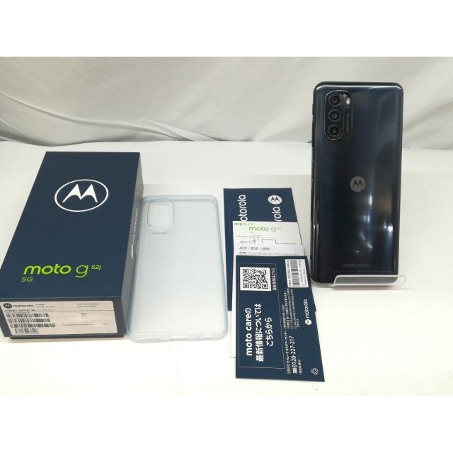 中古】MOTOROLA 国内版 【SIMフリー】 moto g52j 5G インクブラック