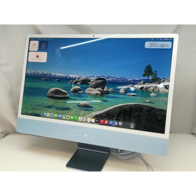 中古】Apple iMac 24インチ CTO (M1・2021) ブルー M1(CPU:8C/GPU:8C 