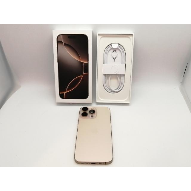 中古】Apple 国内版 【SIMフリー】 iPhone 16 Pro Max 256GB デザート