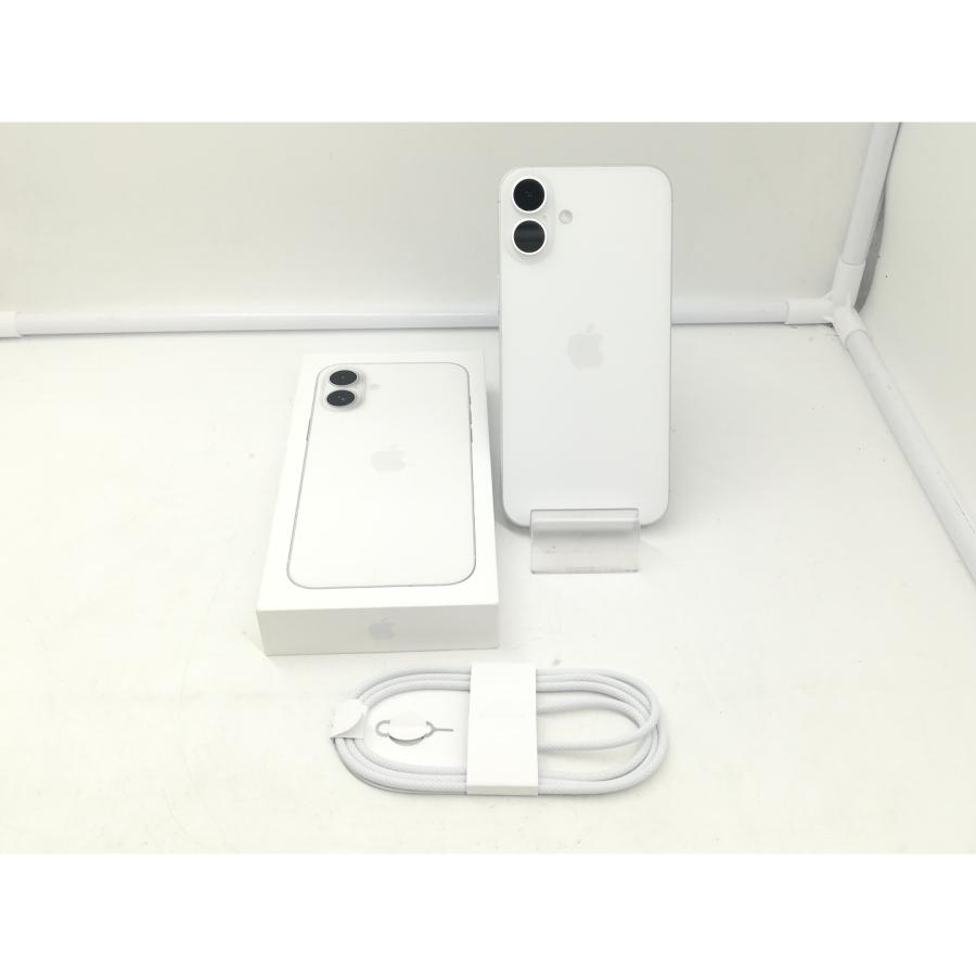 【中古】Apple 国内版 【SIMフリー】 iPhone 16 Plus 256GB ホワイト MXVH3J/A【仙台駅東口】保証期間１ヶ月【ランクA】の画像