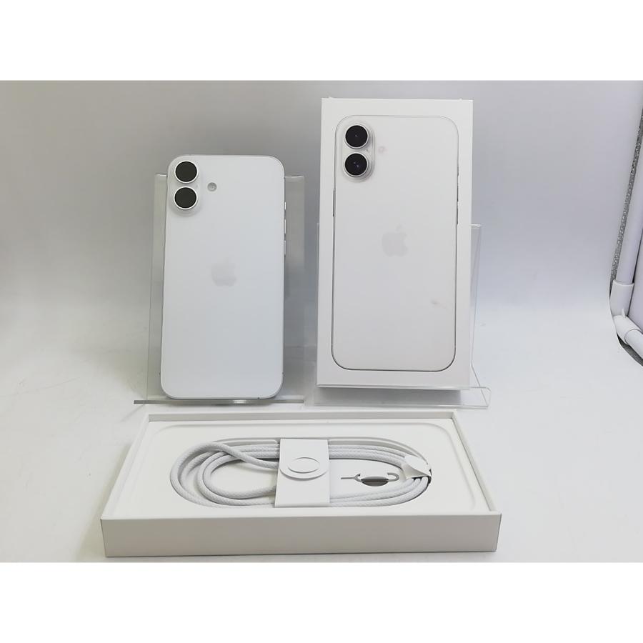【中古】Apple 国内版 【SIMフリー】 iPhone 16 Plus 256GB ホワイト MXVH3J/A【大宮東口】保証期間１ヶ月【ランクA】の画像