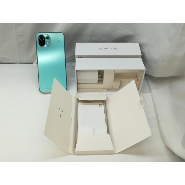 中古】Xiaomi 国内版 【SIMフリー】 Mi 11 Lite 5G ミントグリーン 6GB