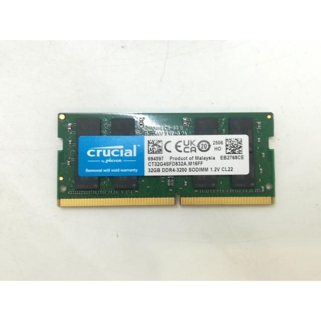 中古】260PIN 32GB DDR4-3200(PC4-25600) SODIMM【ノートPC用】【札幌