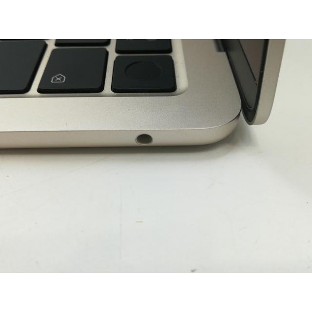【中古】Apple MacBook Air 13インチ CTO (M3,2024) スターライト M3(CPU:8C/GPU:10C)/16G/256G【札幌】保証期間１ヶ月【ランクA】の画像