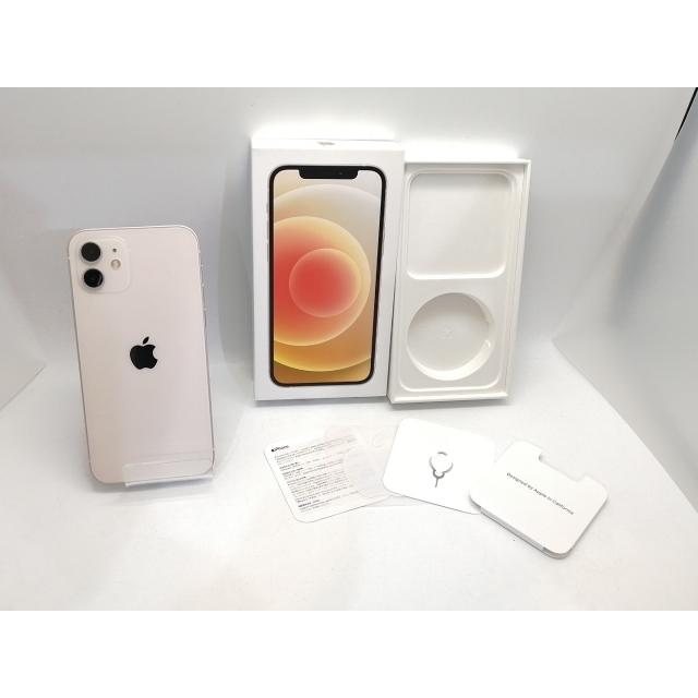 【中古】Apple docomo 【SIMロック解除済み】 iPhone 12 64GB ホワイト MGHP3J/A【高崎モントレー】保証期間１ヶ月【ランクA】の画像