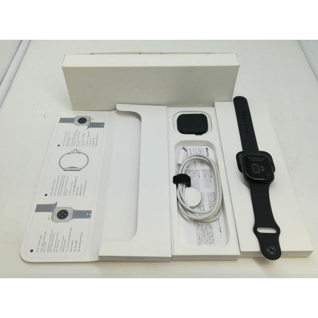 【中古】Apple Apple Watch Series10 42mm GPS ジェットブラックアルミニウムケース/ブラックスポーツバンド (M/L) MWWF3J/A【札幌】保証期間１ヶ月【ランクB】の画像