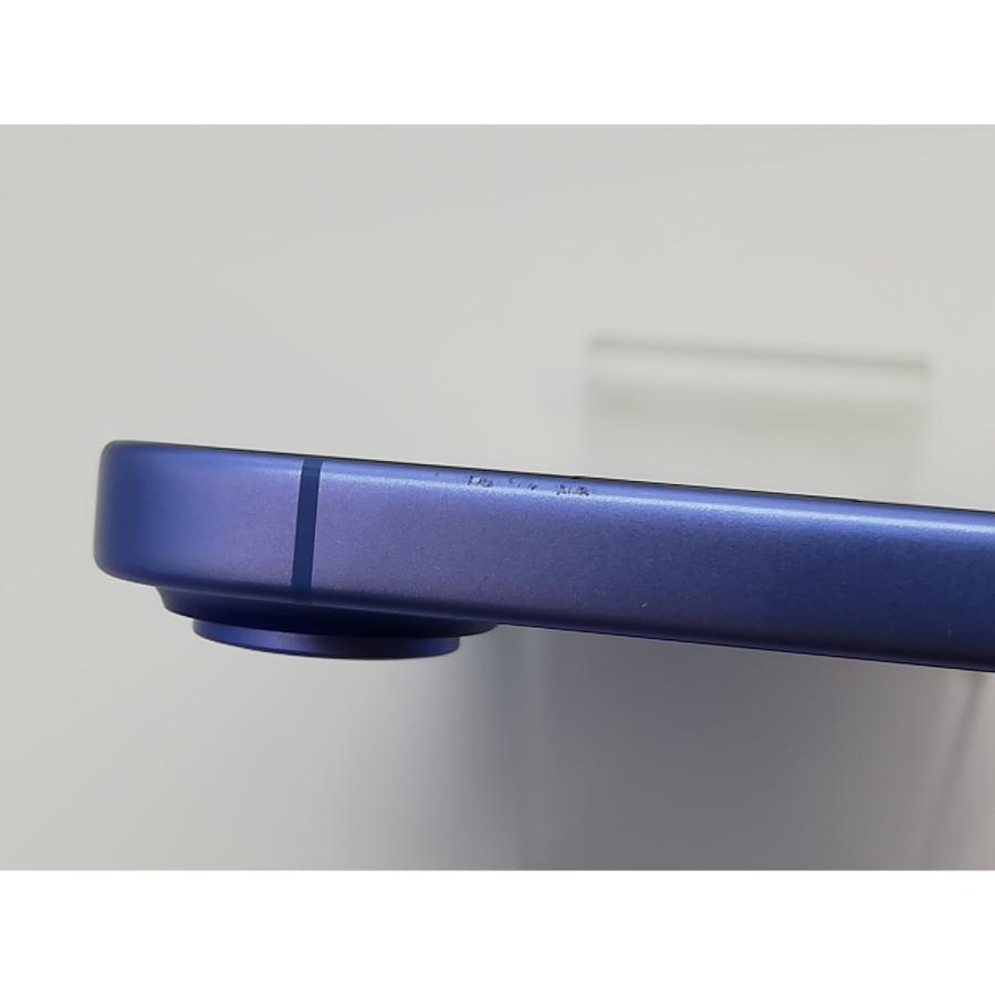 【中古】Apple 国内版 【SIMフリー】 iPhone 16 128GB ウルトラマリン MYDU3J/A【府中ル・シーニュ】保証期間１ヶ月【ランクB】の画像
