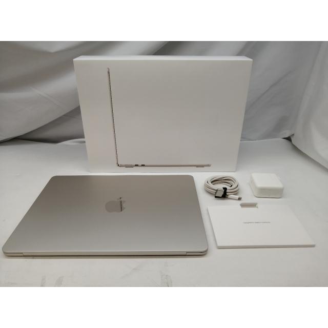 【中古】Apple MacBook Air 13インチ  M2(CPU:8C/GPU:8C) 8GB/256GB スターライト MLY13J/A (M2,2022)【札幌】保証期間１ヶ月【ランクB】の画像