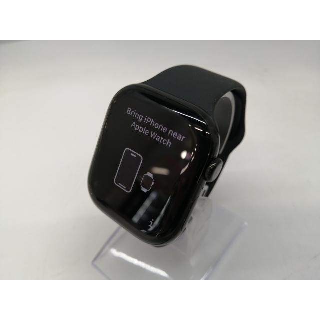 【中古】Apple Apple Watch Series10 46mm GPS ジェットブラックアルミニウムケース/ブラックスポーツバンド (S/M) MWWP3J/A【札幌】保証期間１ヶ月【ランクB】の画像