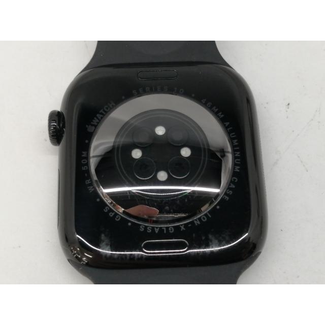 【中古】Apple Apple Watch Series10 46mm GPS ジェットブラックアルミニウムケース/ブラックスポーツバンド (S/M) MWWP3J/A【札幌】保証期間１ヶ月【ランクB】の画像