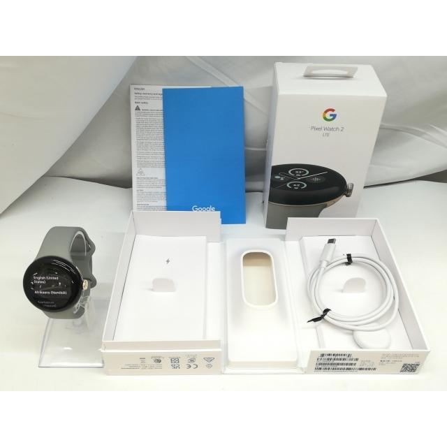【中古美品】Pixel Watch【箱有り+保護ケース付き】 中古】Google Pixel Watch2 Bluetooth/LTEモデル ChampagneGoldアルミ