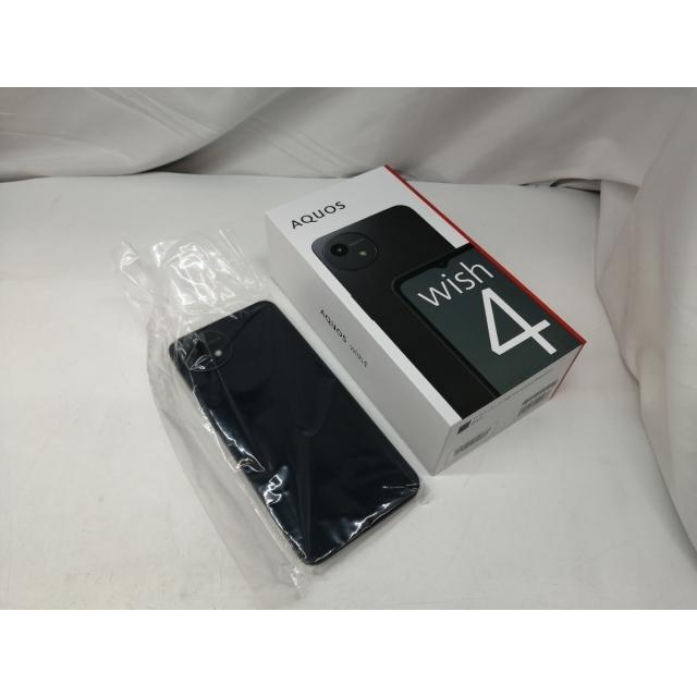 未使用】SHARP SoftBank 【SIMフリー】 AQUOS wish4 ブラック 4GB 64GB