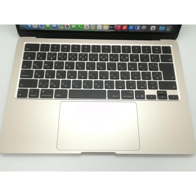 【中古】Apple MacBook Air 13インチ (M4,2025) M4(CPU:10C/GPU:8C) 16GB/256GB スターライト MW0Y3J/A【福岡天神】保証期間１ヶ月【ランクA】の画像