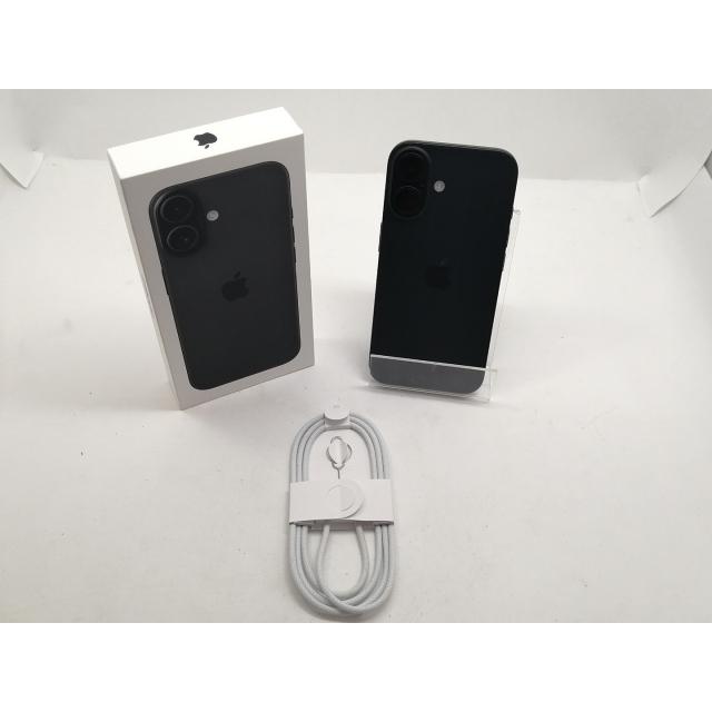 【中古】Apple docomo 【SIMフリー】 iPhone 16 128GB ブラック MYDQ3J/A【宇田川】保証期間１ヶ月【ランクB】の画像