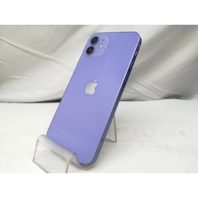 【中古】Apple au 【SIMロック解除済み】 iPhone 12 128GB パープル MJNJ3J/A【札幌】保証期間１ヶ月【ランクA】