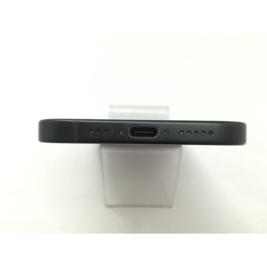 【中古】Apple au 【SIMフリー】 iPhone 15 256GB ブラック MTMN3J/A【札幌】保証期間１ヶ月【ランクB】の画像