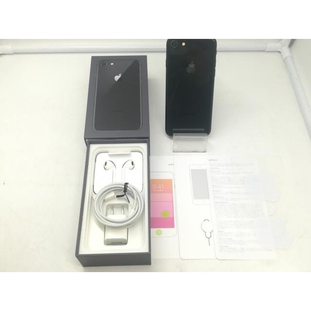 中古】Apple au 【SIMロック解除済み】 iPhone 8 64GB スペースグレイ