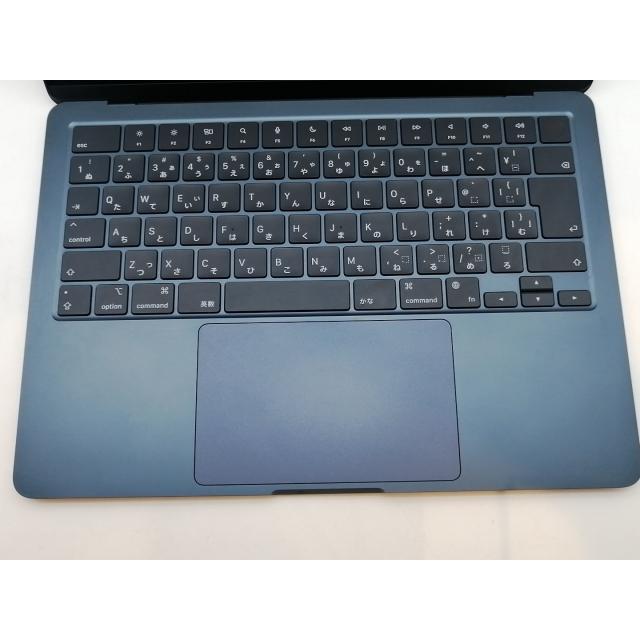 【中古】Apple MacBook Air 13インチ CTO (M2,2022) ミッドナイト M2(CPU:8C/GPU:8C)/16G/512G/30W AC【津田沼】保証期間１ヶ月【ランクA】の画像