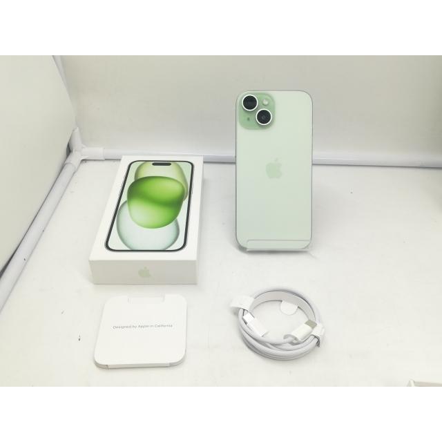 【中古】Apple 国内版 【SIMフリー】 iPhone 15 128GB グリーン MTMM3J/A【札幌】保証期間１ヶ月【ランクB】の画像
