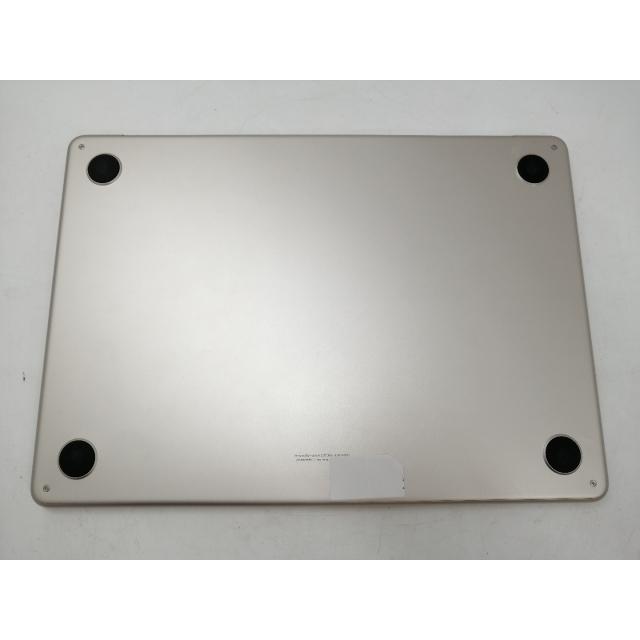 【中古】Apple MacBook Air 13インチ  M2(CPU:8C/GPU:10C) 8GB/512GB スターライト MLY23J/A (M2,2022)【札幌】保証期間１ヶ月【ランクB】の画像