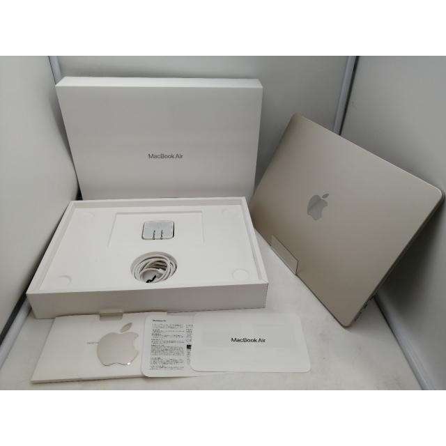 【中古】Apple MacBook Air 13インチ  M2(CPU:8C/GPU:10C) 8GB/512GB スターライト MLY23J/A (M2,2022)【札幌】保証期間１ヶ月【ランクB】の画像
