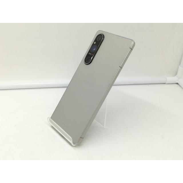 中古】SONY au 【SIMフリー】 Xperia 1 V プラチナシルバー 12GB 256GB