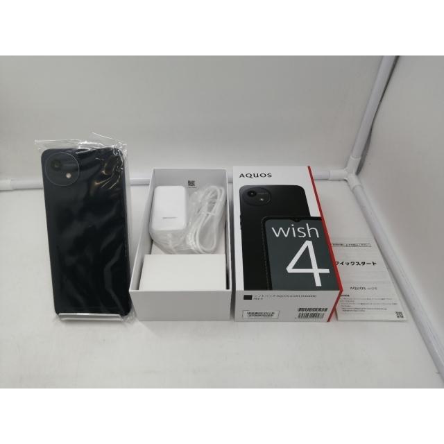未使用】SHARP SoftBank 【SIMフリー】 AQUOS wish4 ブラック 4GB 64GB