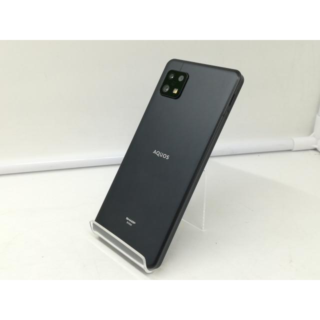 中古】SHARP UQmobile 【SIMフリー】 AQUOS sense6 ブラック 4GB 64GB 