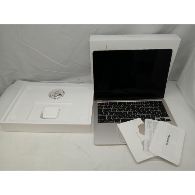 【中古】Apple MacBook Air 13インチ M2(CPU:8C/GPU:8C) 16GB/256GB スターライト MC7W4J/A (M2,2022)【札幌】保証期間１ヶ月【ランクA】の画像