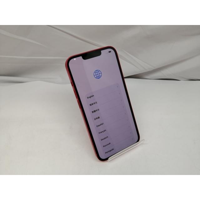 【中古】【赤ロム保証あり】Apple au 【SIMフリー】 iPhone 14 128GB  (PRODUCT)RED MPV93J/A【札幌】保証期間１ヶ月【ランクB】の画像
