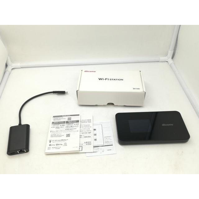 中古】SHARP docomo Wi-Fi STATION SH-54C [ブラック]【札幌】保証期間