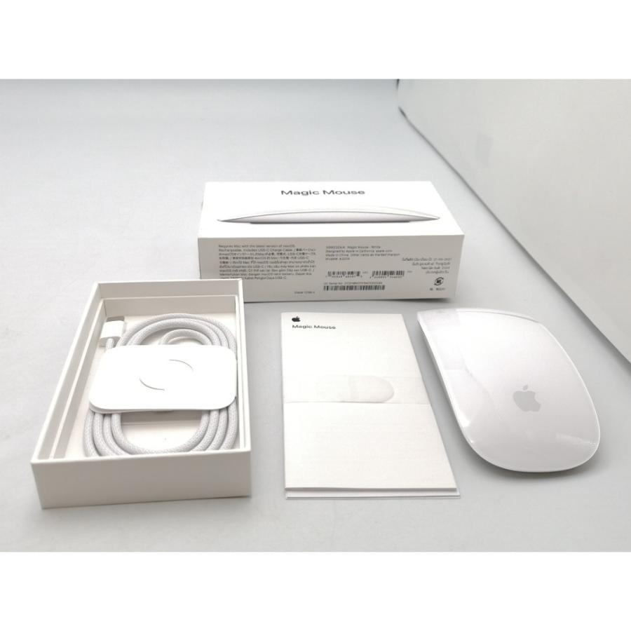 中古】Apple Magic Mouse（2024/USB-C）ホワイト MXK53ZA/A【EC