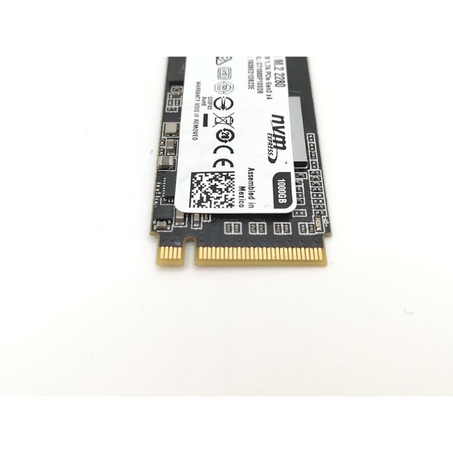 【中古】Crucial P1 CT1000P1SSD8JP 1TB 中古】Crucial P1(CT1000P1SSD8JP) 1TB/M.2 2280(PCIe3.0 NVMe)/QLC