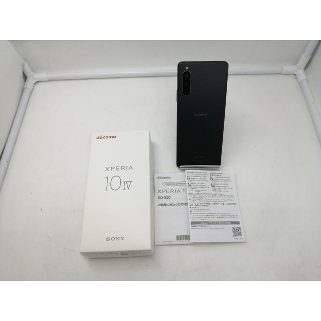 中古】SONY docomo 【SIMフリー】 Xperia 10 IV ブラック 6GB 128GB SO