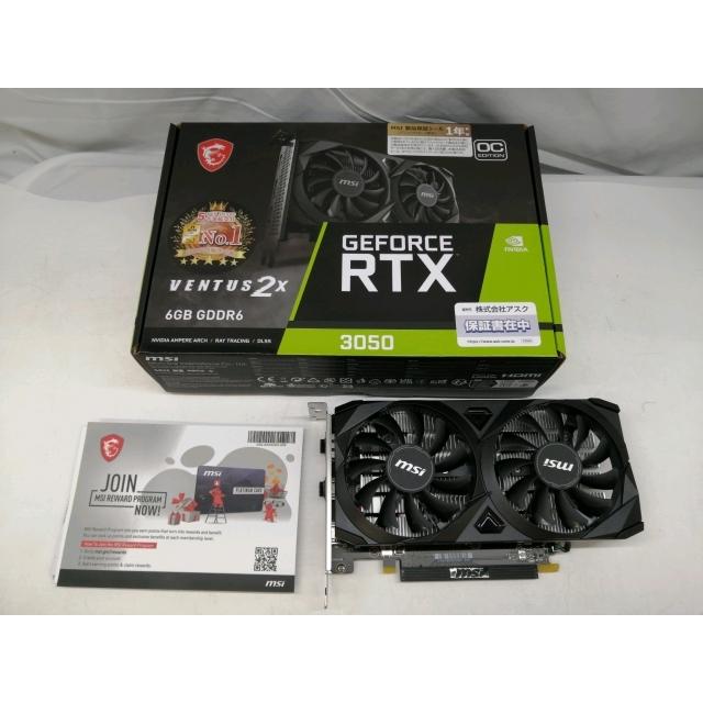 中古】MSI GeForce RTX 3050 VENTUS 2X E 6G OC RTX3050/6GB(GDDR6