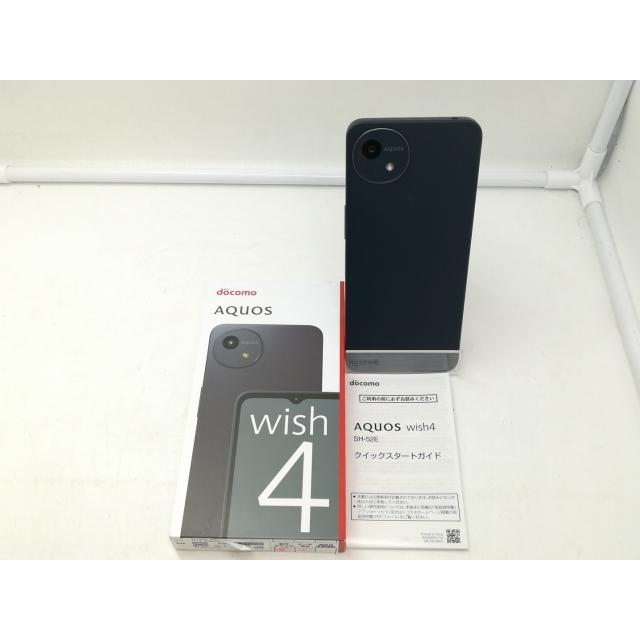 中古】SHARP docomo 【SIMフリー】 AQUOS wish4 ブラック 4GB 64GB SH