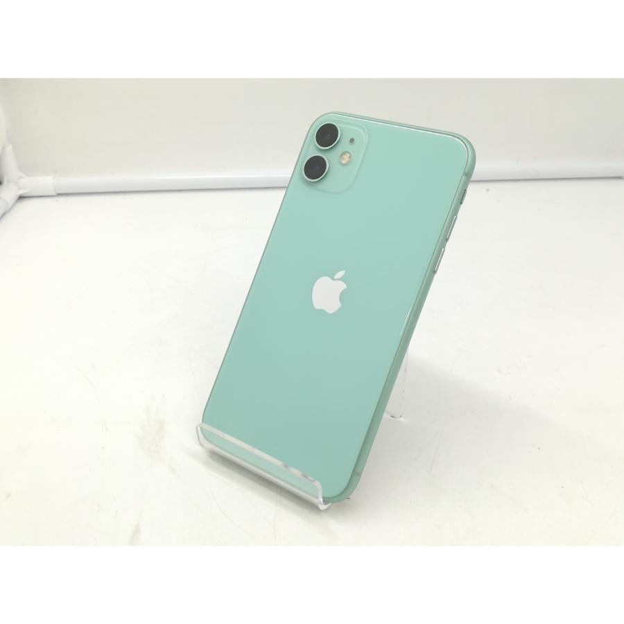中古】Apple 国内版 【SIMフリー】 iPhone 11 64GB グリーン MHDG3J/A