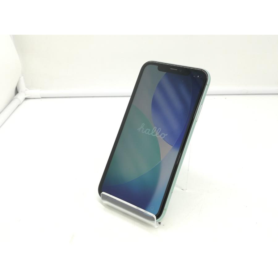中古】Apple 国内版 【SIMフリー】 iPhone 11 64GB グリーン MHDG3J/A