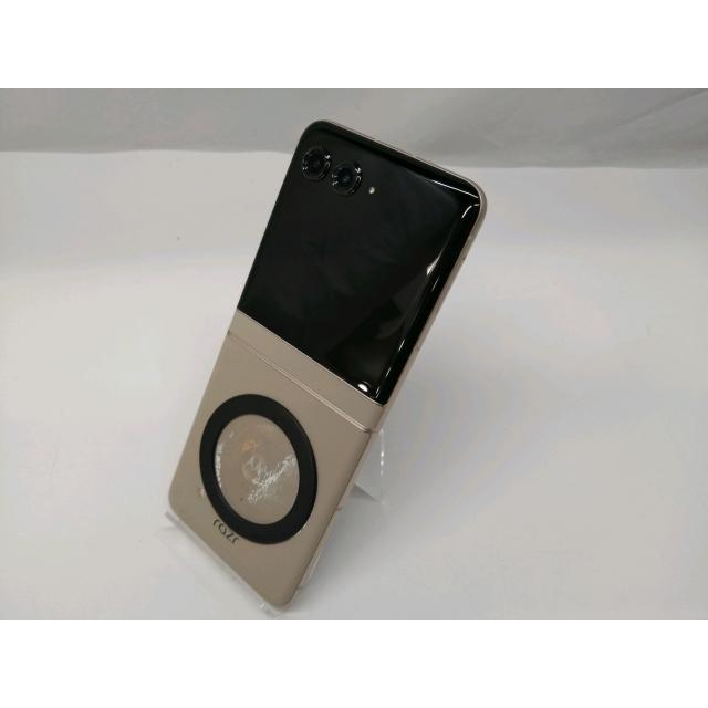 中古】MOTOROLA SoftBank 【SIMフリー】 motorola razr 50s サンド