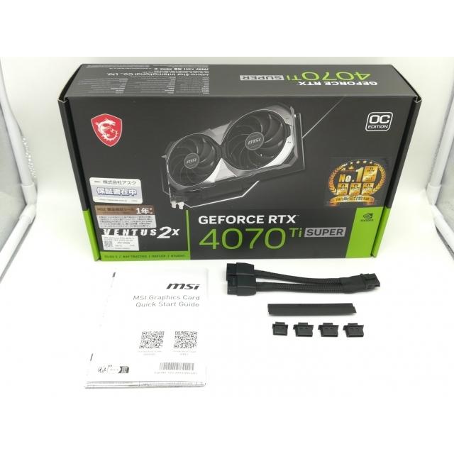 中古】MSI GeForce RTX 4070 Ti SUPER 16G VENTUS 2X OC 中古】MSI GeForce RTX 4070 Ti SUPER 16G VENTUS 2X OC