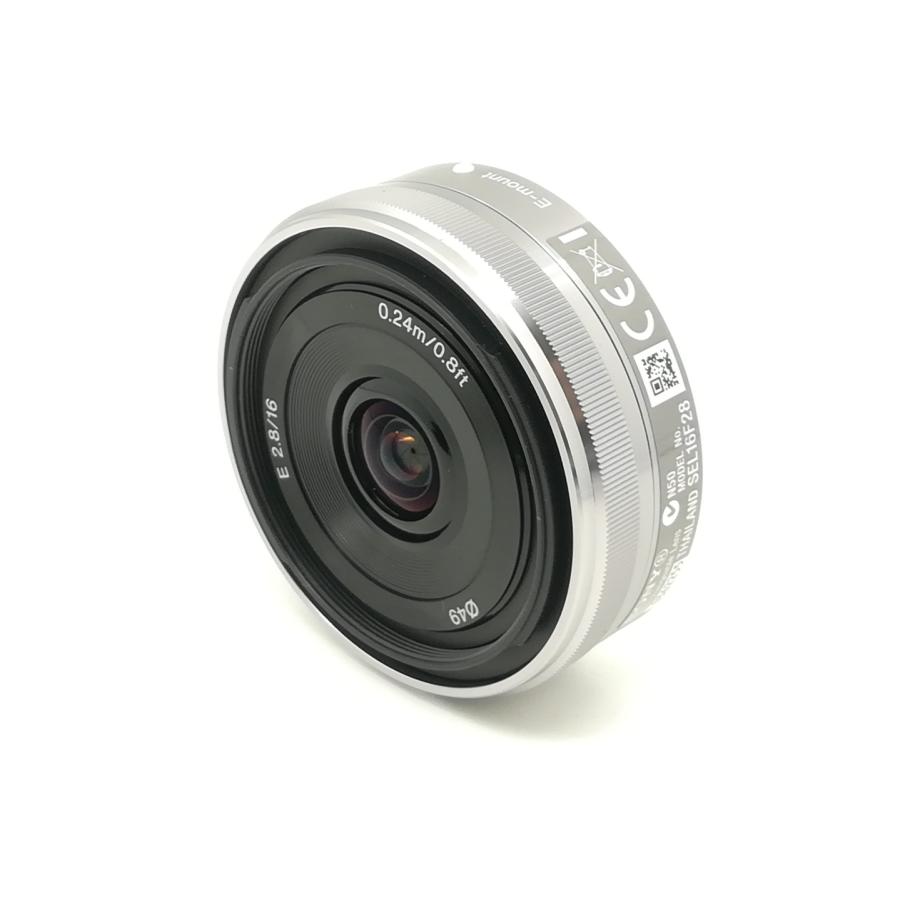 品〕 E 節約 16mm F2.8 (SEL16F28) (Eレンズ)【348】 中古〕SONY