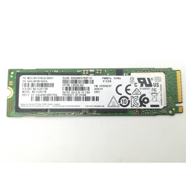 中古】各社 512GB SSD (M.2 2280/PCIe3.0 NVMe)【福岡筑紫】保証期間1