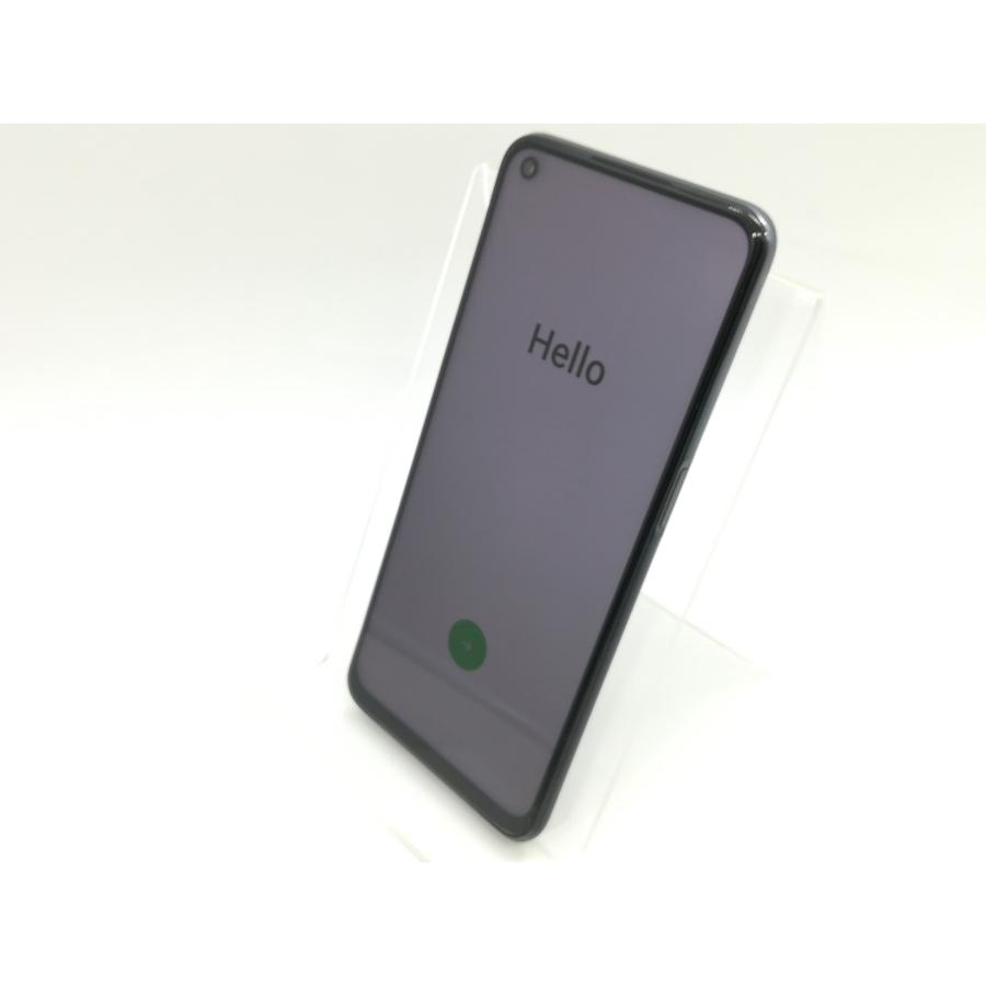 中古】Oppo au 【SIMロック解除済み】 OPPO A54 5G シルバーブラック