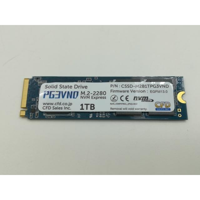 中古】CFD PG3VND(CSSD-M2B1TPG3VND) 1TB/M.2 2280(PCIe4.0 NVMe)/WD