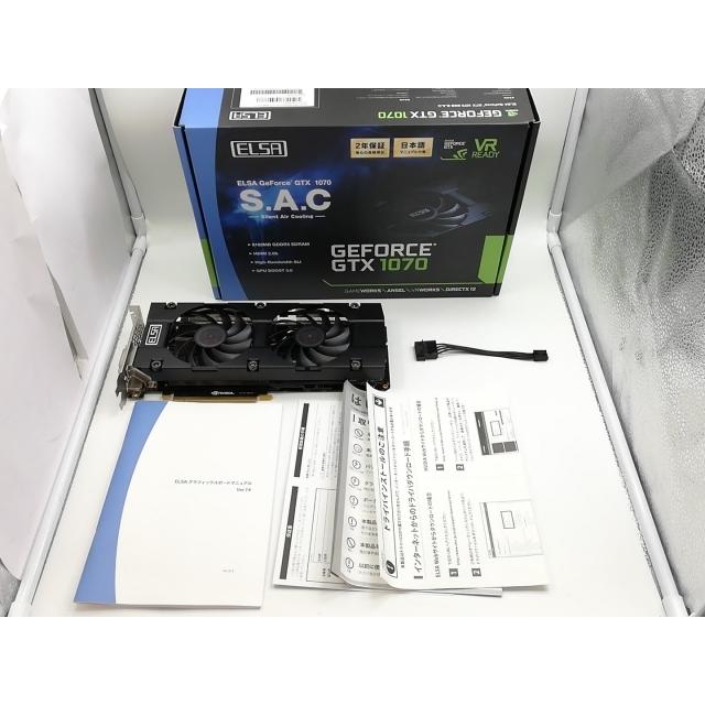 中古】ELSA GeForce GTX 1070 8GB S.A.C（GD1070-8GERXS） GTX1070/8GB