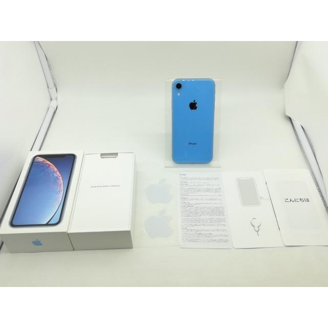 中古】Apple SoftBank 【SIMロック解除済み】 iPhone XR 64GB ブルー